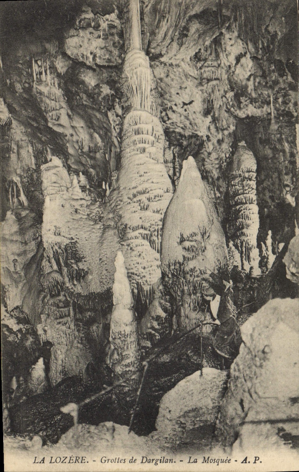 CPA La Lozere Grottes de Dargilan La Mosquee 
