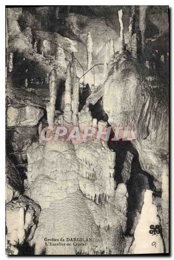 CPA Grottes de Dargilan L'Escalier de Cristal 