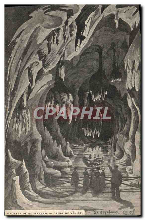 CPA Grottes de Betharram Canal de Venise 