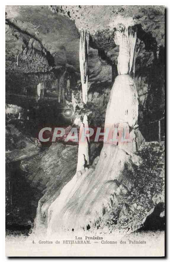 CPA Les Pyrenees Grottes de Betharram Colonne des Palmiers 