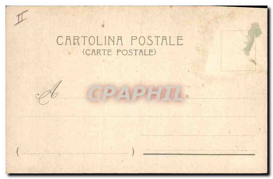 CPA Napoli La grotta azzura — Rückseite