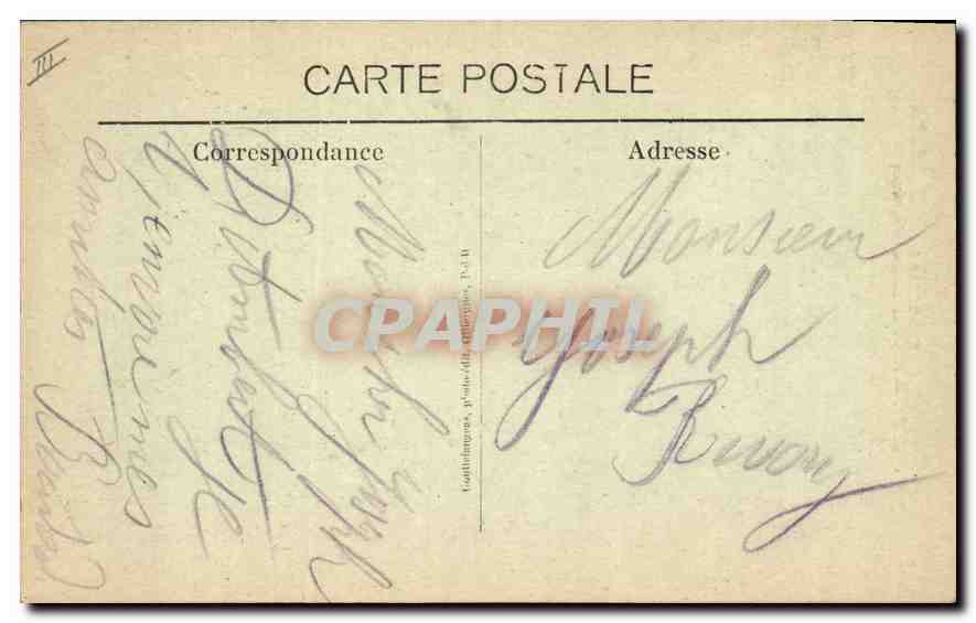 La Bourrée d'Auvergne — G. d'O. — n°1007 — Verso