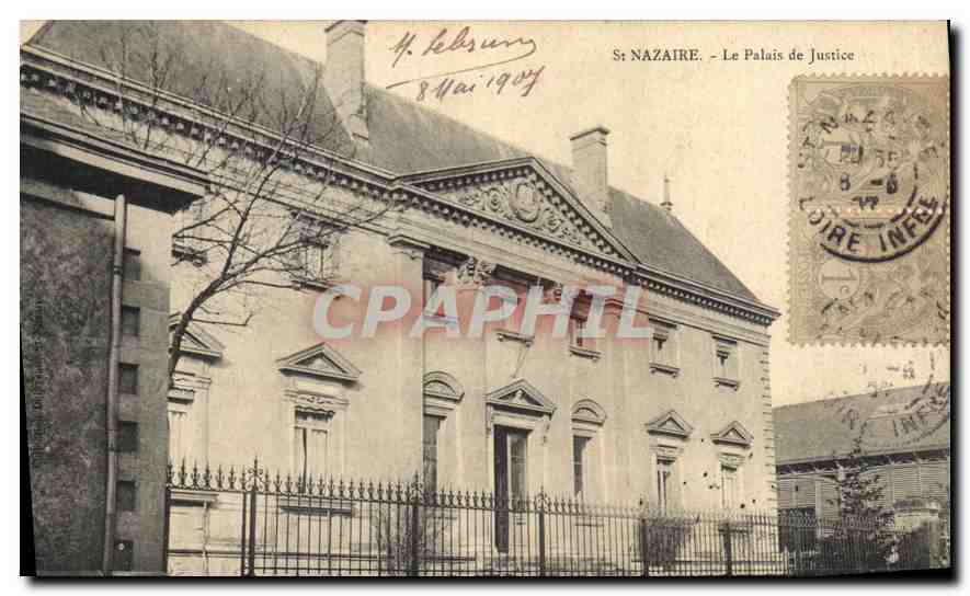 CPA St Nazaire Le Palais de Justice 