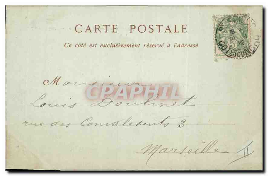 CPA Saint Brieuc Le Palais de Justice  — Verso
