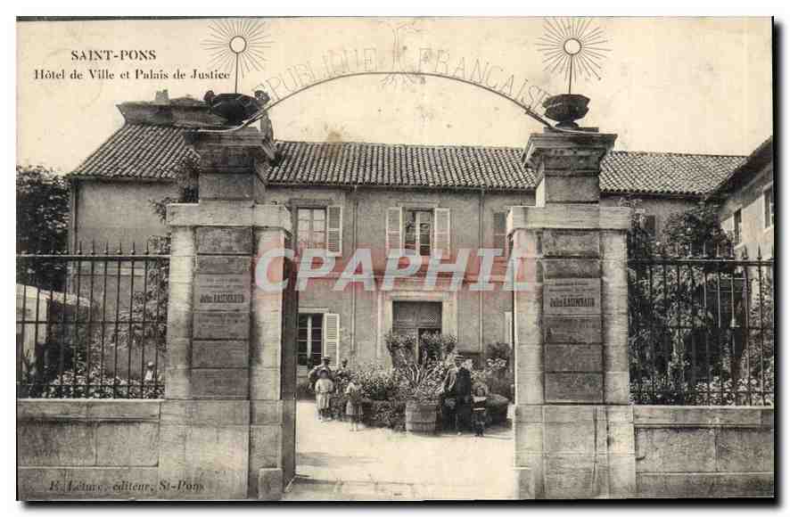 CPA Saint Pons Hotel de Ville et Palais de Justice 