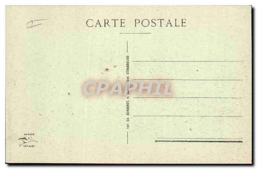CPA Strasbourg Palais de Justice  — Verso