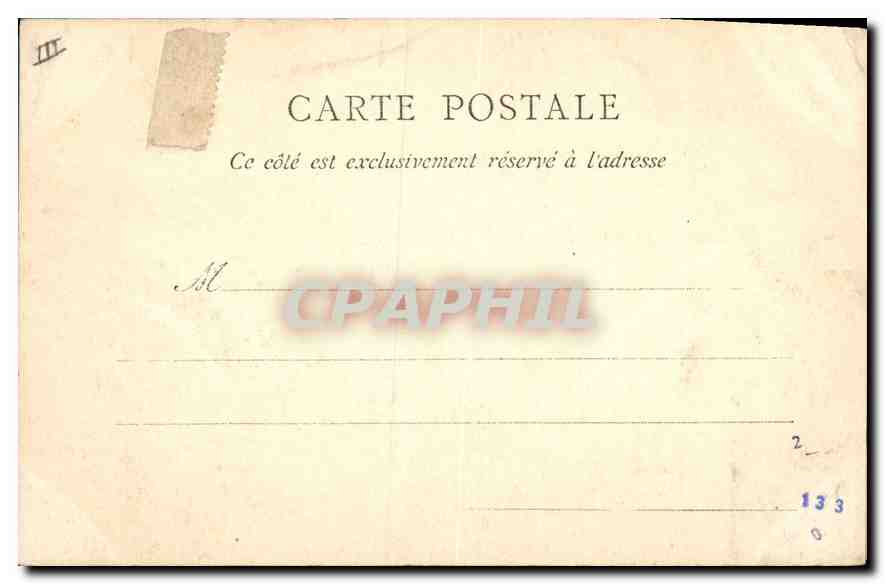 CPA Les Sables d'Olonne Le Palais de Justice  — Verso