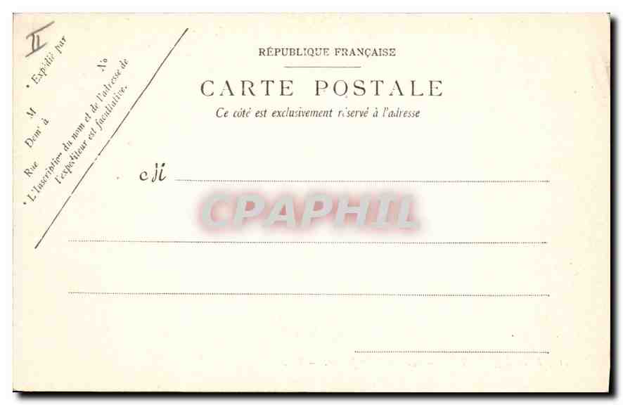 CPA Saint Quentin Le Palais de Justice  — Verso