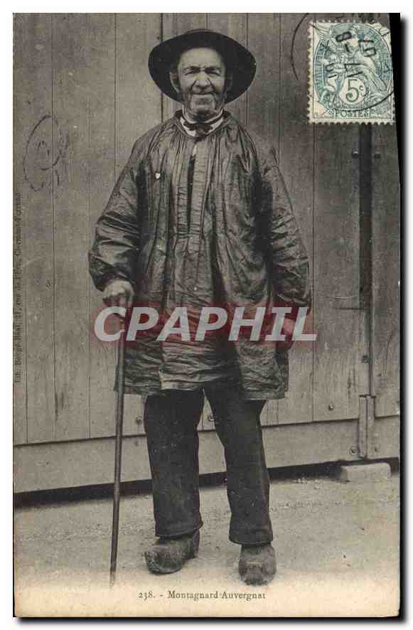 CPA Folklore Montagnard Auvergnat 
