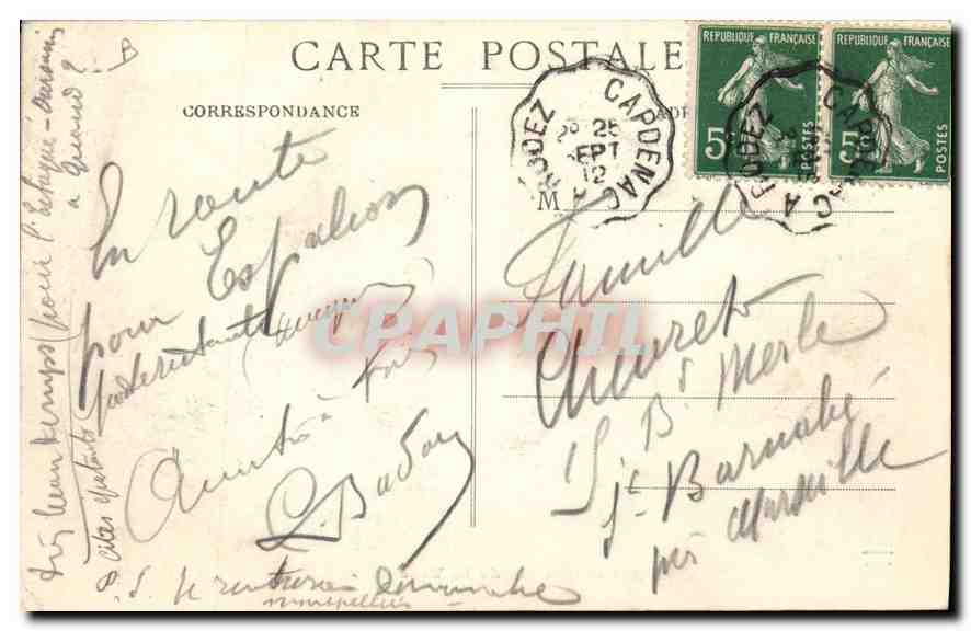 En Auvergne — Sur le Chemin de la Ville — Étienne Marcenac, n°98 — Verso