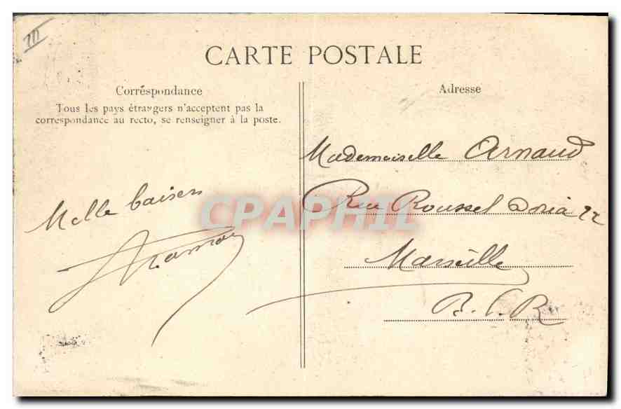 CPA Folklore L'Auvergne Pittoresque jeune couple Auvergnat  — Verso