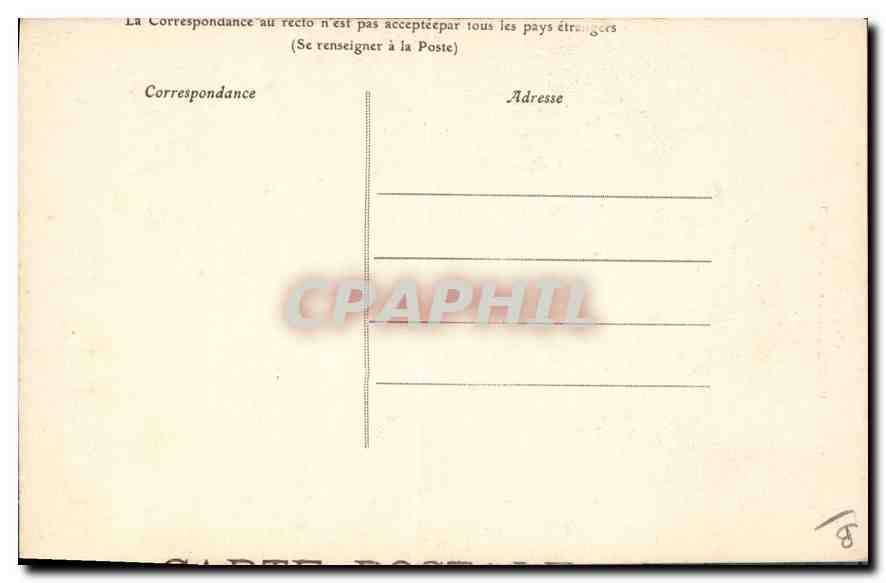 CPA Folklore Cantal Saint Flour types du Pays  — Verso
