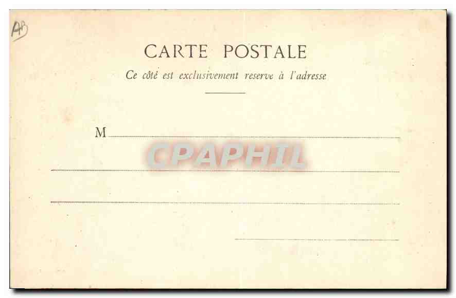 CPA Folklore Auvergne Costume de Latour  — Verso