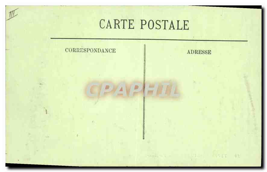 CPA Folklore Types D'Auvergne la Bourree  — Verso