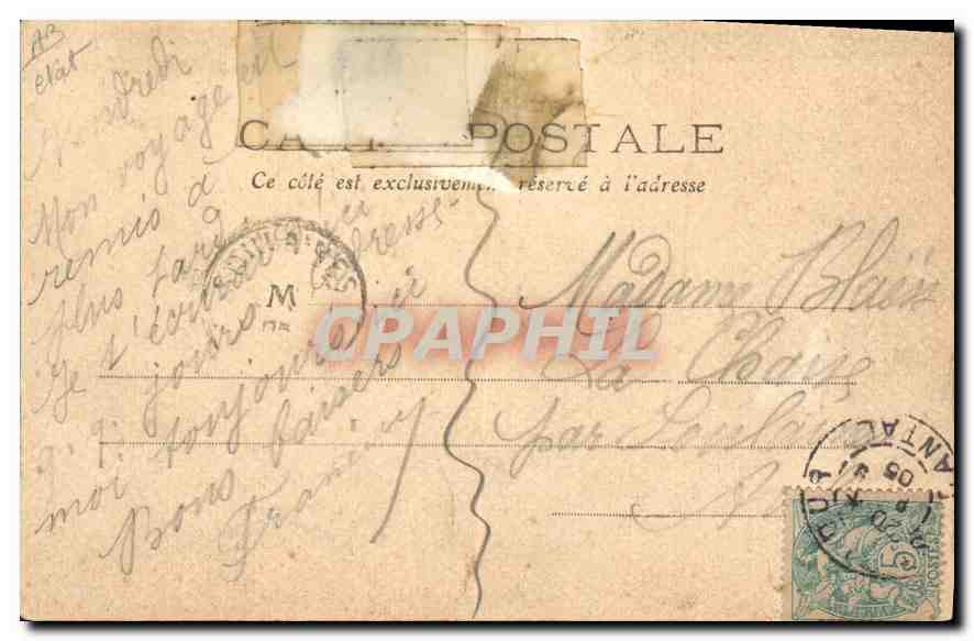 Attelage et Types Auvergnats — L'Auvergne — M. T. — Verso
