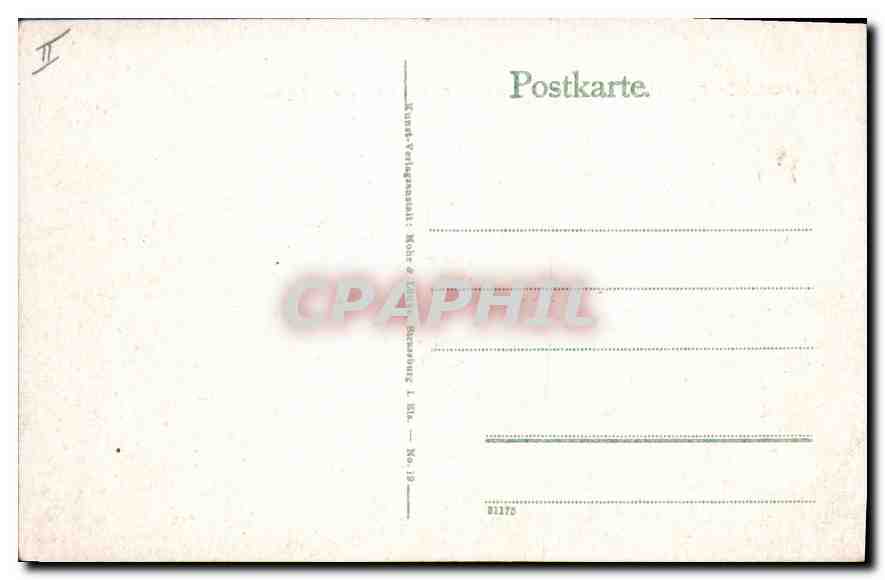 CPA Strasbourg Palais de Justice Eglise St Pierre le jeune  — Verso