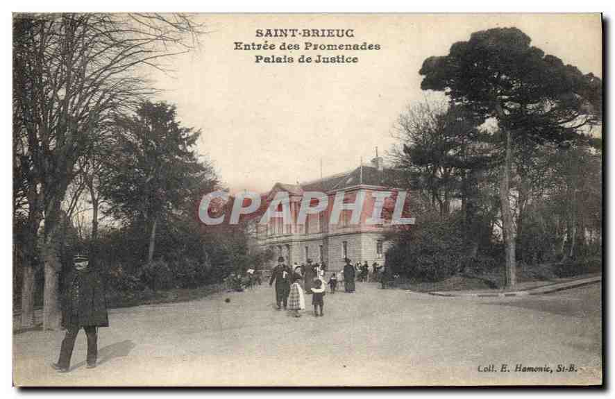 CPA Saint Brieuc Entree des Promenades Palais de Justice 