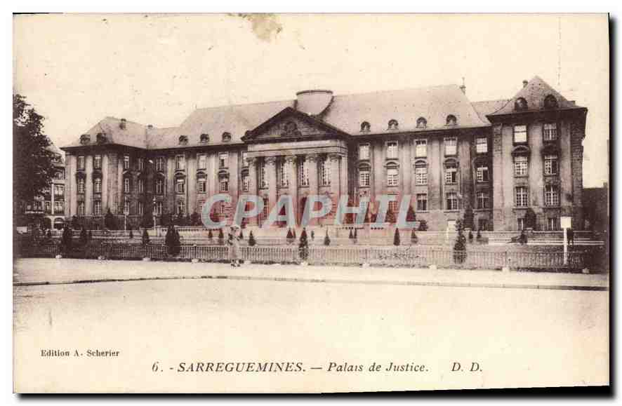 CPA Sarreguemines Palais de Justice 