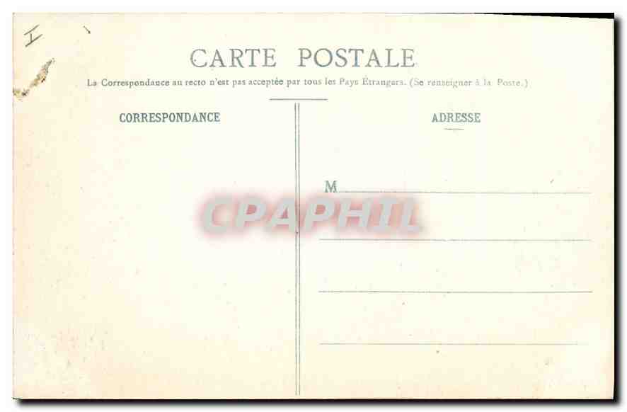CPA St Etienne Palais de Justice  — Verso