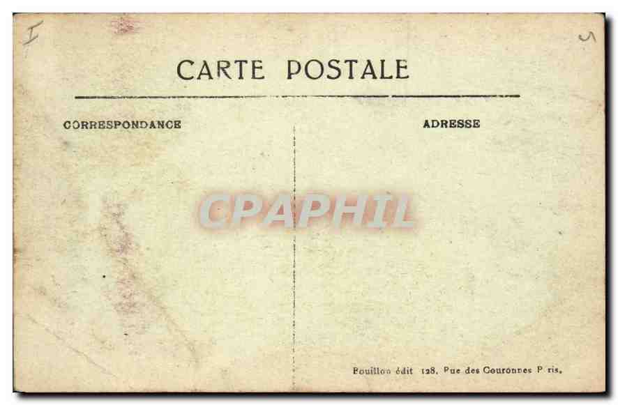 CPA Senlis Suerre Septembre 1914 Rue de la Republique Palais de Justice  — Rückseite
