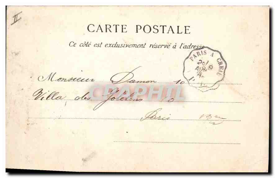 CPA Saint Denis Le Palais de Justice  — Verso