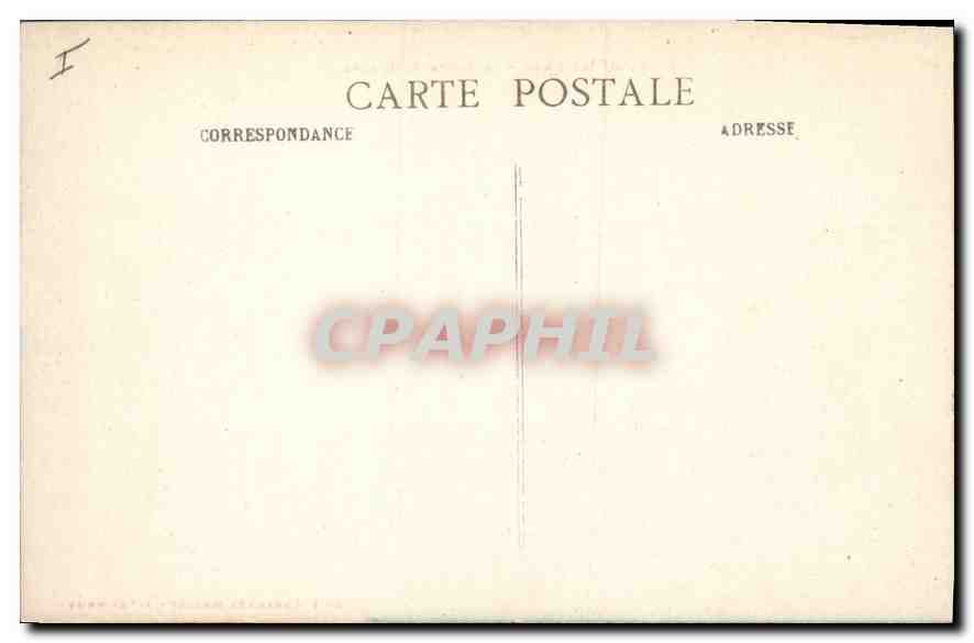 CPA Saint Etienne Le Palais de Justice  — Verso