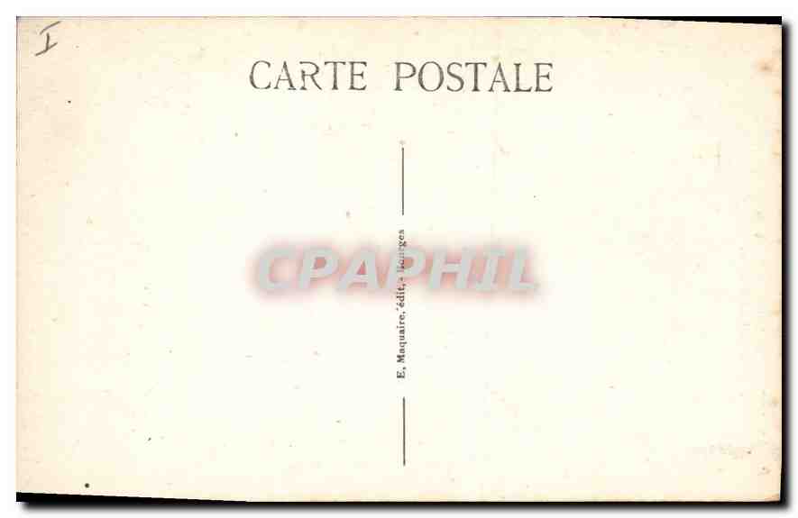 CPA Sagonne Cher Porte de l'ancien Palais de Justice  — Verso