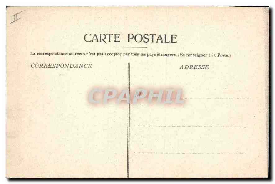 CPA Saintes Le Palais de Justice  — Verso