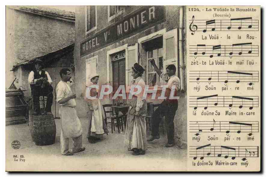 CPA Folklore La Vouale la Rouzette 