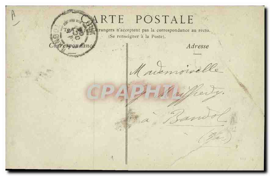 CPA Folklore Auvergne une Noce  — Verso