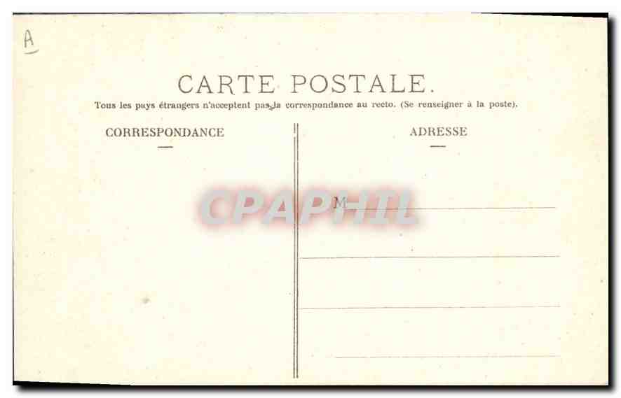 CPA Folklore La Bourreio d'Aubergno  — Verso