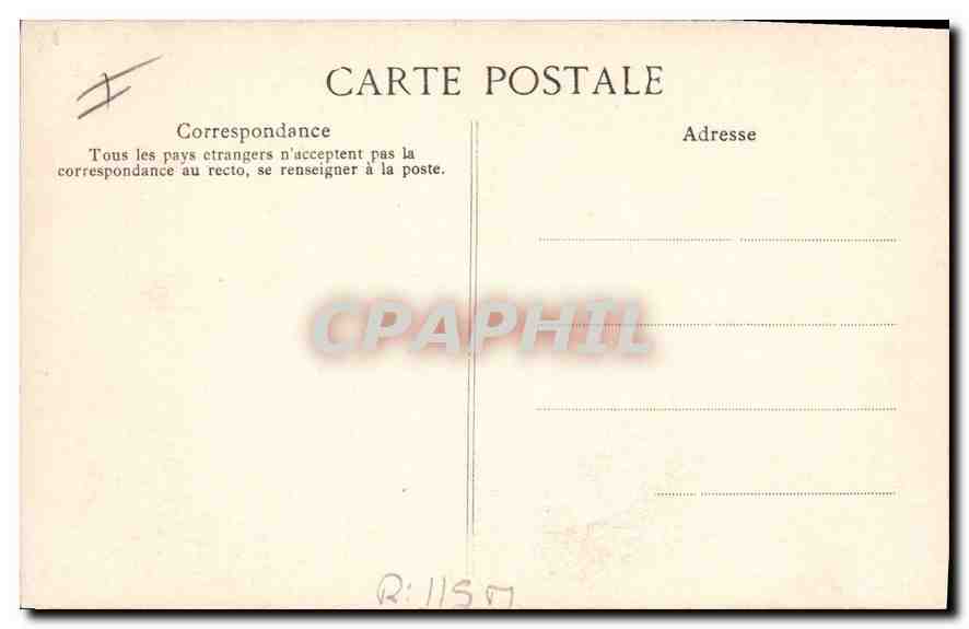 CPA Folklore L'Auvergne Pittoresque entre deux feux  — Verso