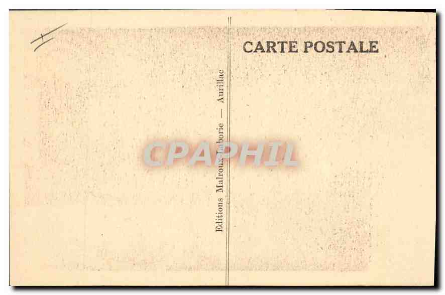 CPA Folklore En Auvergne dans le chemin Creux l'Attente  — Verso
