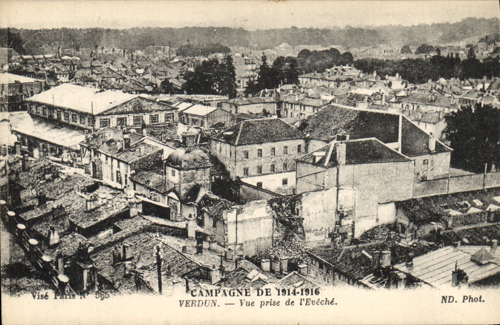 Verdun — Vue prise de l'Évêché — ND. Phot.