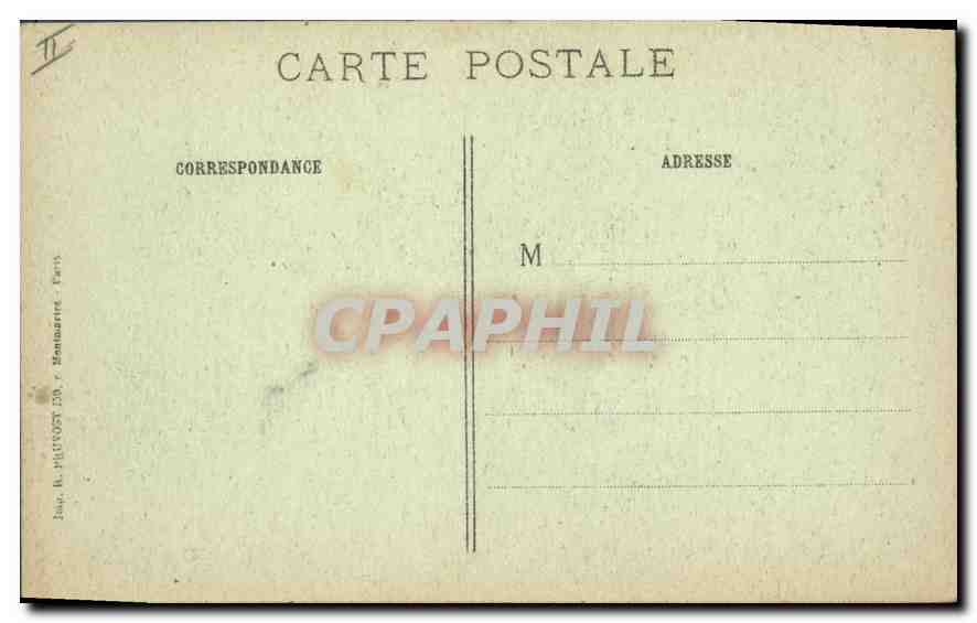 Cité des Marquises - Champagne nach dem furchtbaren Bombardement — Visé Paris 4 bis, R.P. — Rückseite