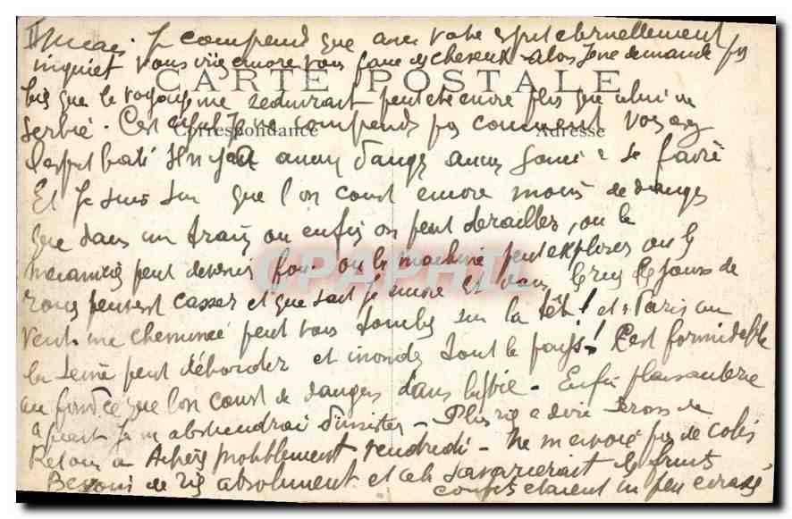 Creil — Der große Eisenbrücke zerstört — Phot-Express — Rückseite