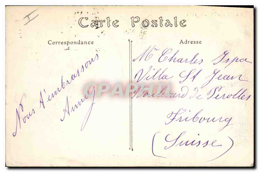 Maison en flammes dans un Faubourg d'Anvers — Campagne de 1914 — ND. Phot. — N° 205 — Verso