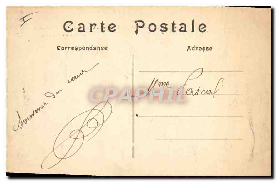 Senlis — Rue incendiée — LL. 145 Guerre de 1914 — Verso