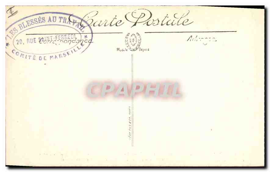 Albert (Somme) — Ruines d'un quartier après le bombardement — Vue Paris n° 721 — Verso