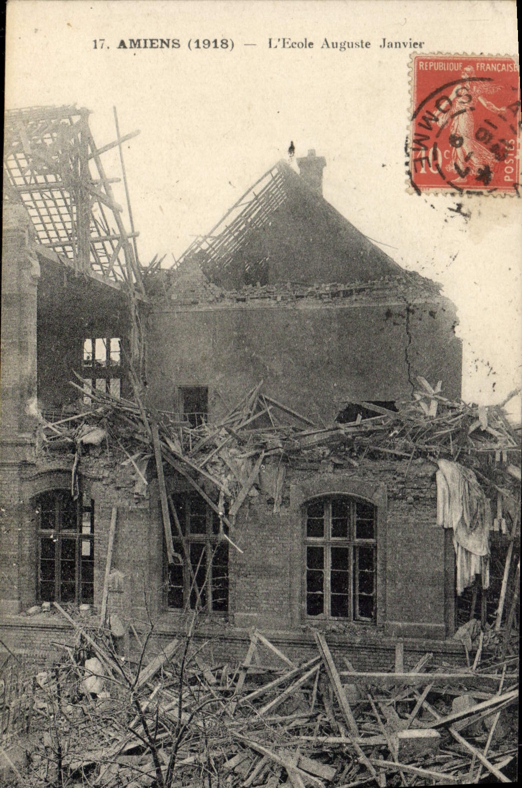 Amiens (1918) — L'École Auguste Janvier — Éditeur L'École Auguste Janvier, n°17