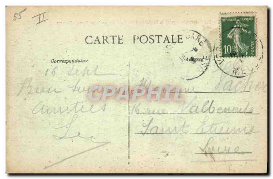 Verdun — Vue panoramique prise de Saint-Sauveur — B.G. Déposée — Rückseite