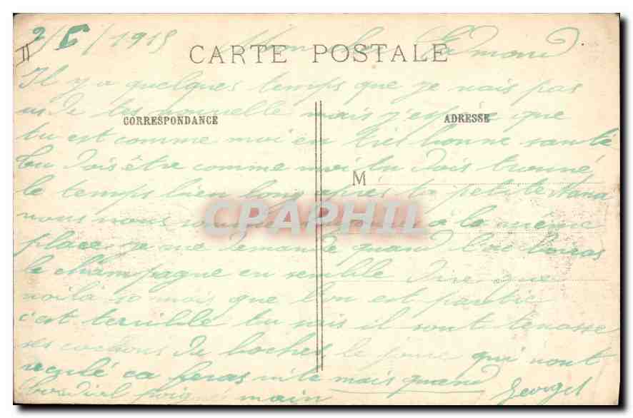 Monchy-près-Arras — Moulin détruit après la capture de deux espions — J. Courcier, 8 Rue Simon-le-Franc, Paris — Rückseite