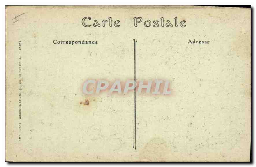 CPA Militaria Soissons La Cathedrale la Grande Nef  — Rückseite