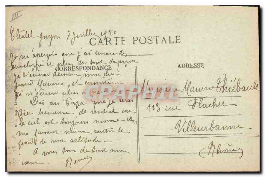 CPA Folklore La Bourree d'Auvergne Le Croisement  — Verso