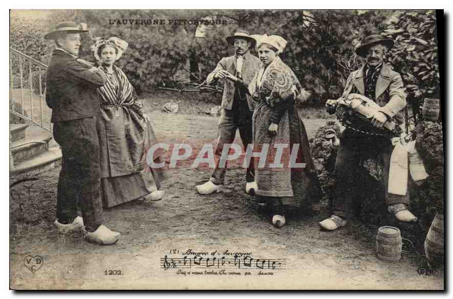 CPA Folklore L'Auvergne pittoresque 