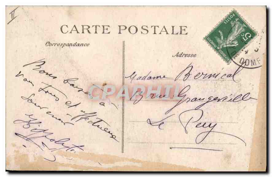 CPA Folklore d'Auvergne on vous envoie  — Verso
