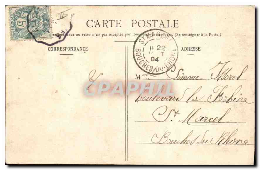 CPA Folklore Jennes Auvergnates  — Verso