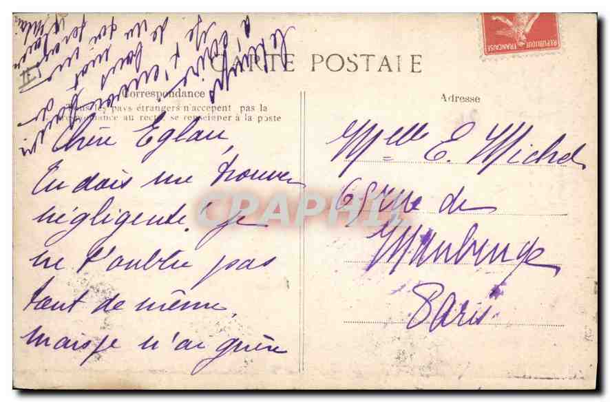 CPA Folklore L'Auvergne pittoresque  — Verso
