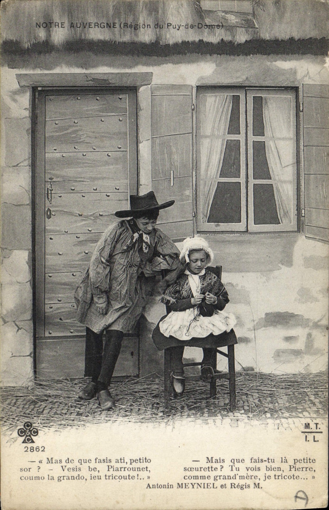 CPA Folklore Notre Auvergne Region du Puy de Dome 