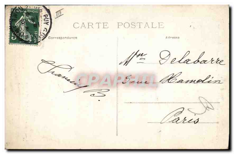 CPA Folklore Notre Auvergne Region du Puy de Dome  — Verso